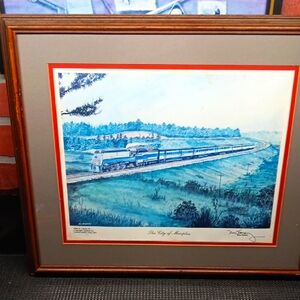 Framed Short Print of The City of Memphis Train
